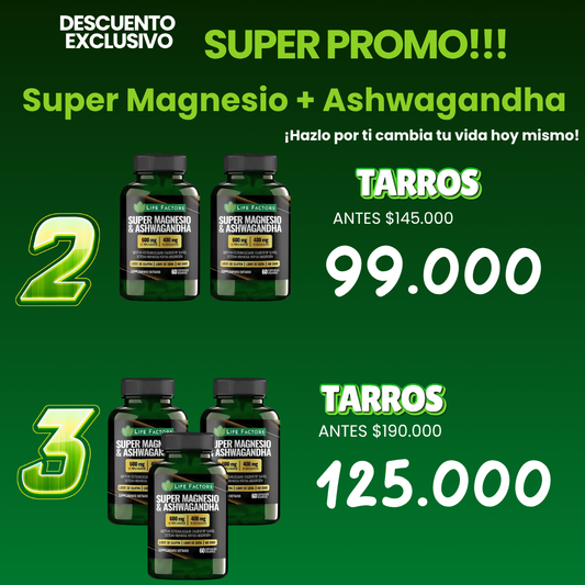 SUPER MAGNESIO Y ASHWAGANDHA